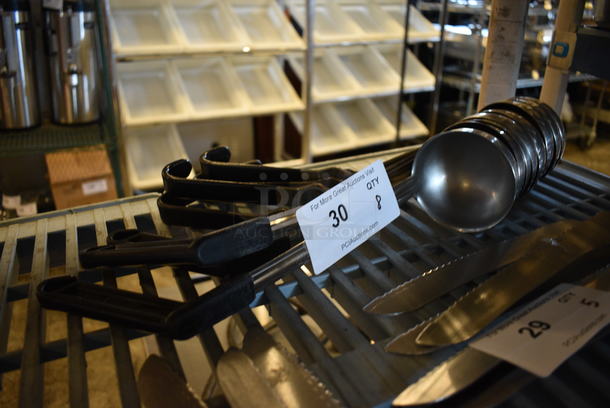 8 Metal Ladles. 11". 8 Times Your Bid! - Image 1 of 2
