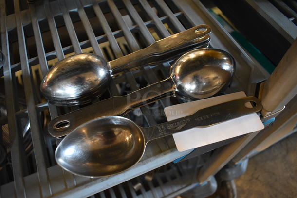 10 Vollrath Stainless Steel 1/4 Cup Scoops. 9". 10 Times Your Bid! - Image 1 of 2