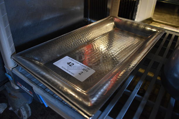2 Metal Trays. 9.5x19x1.5. 2 Times Your Bid! - Image 2 of 3