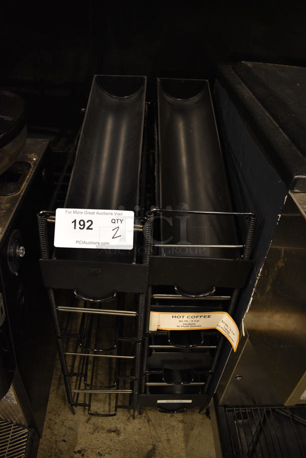 2 Black Metal Racks. 6x19x24. 2 Times Your Bid! - Image 1 of 4