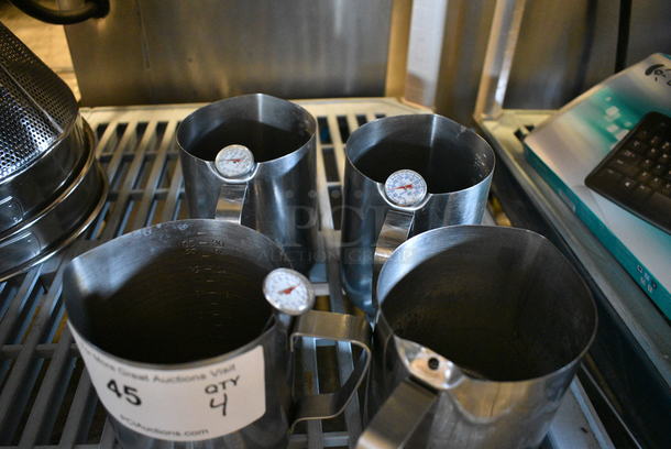 4 Metal Pitchers. 6x4x5. 4 Times Your Bid! - Image 2 of 2