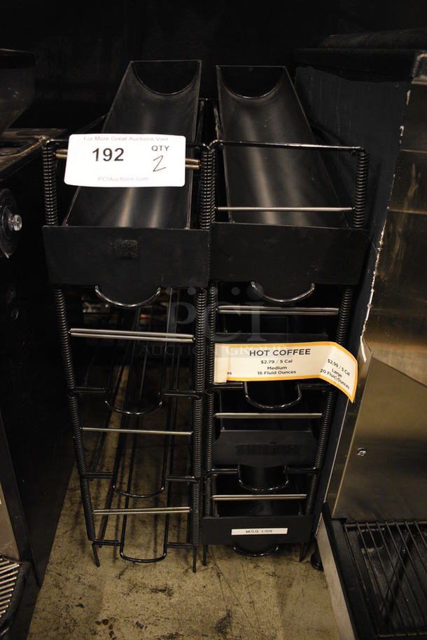 2 Black Metal Racks. 6x19x24. 2 Times Your Bid! - Image 4 of 4