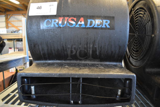 Crusader Model 3500BLK Black Poly Floor Fan. 15x22x21. Tested and Does Not Power On - Image 3 of 3