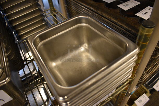 5 Stainless Steel 1/6 Size Drop In Bins. 1/6x4. 5 Times Your Bid! - Image 2 of 3