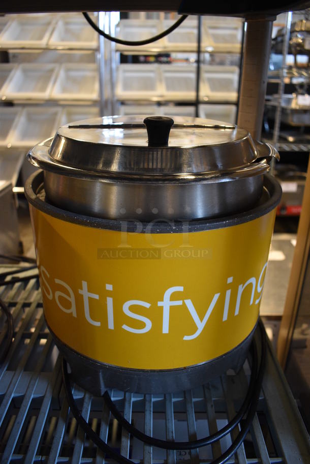 NICE! Vollrath Model HS-11 Stainless Steel Commercial Countertop Soup / Food Warmer w/ Drop In and Lid. 120 Volts, 1 Phase. 13x13x13. Tested and Working! - Image 1 of 6