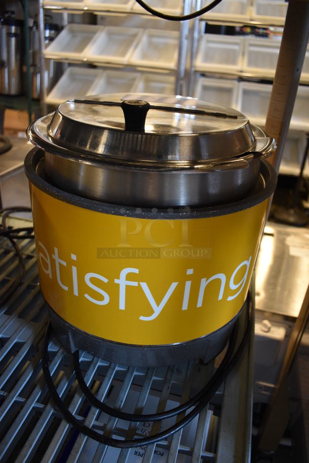 NICE! Vollrath Model HS-11 Stainless Steel Commercial Countertop Soup / Food Warmer w/ Drop In and Lid. 120 Volts, 1 Phase. 13x13x13. Tested and Working! - Image 3 of 6