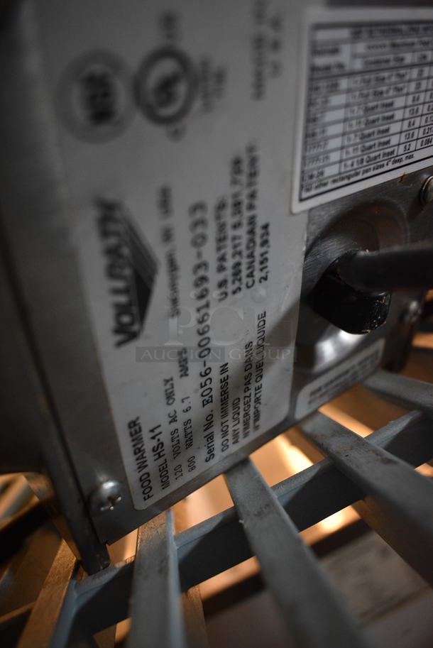 NICE! Vollrath Model HS-11 Stainless Steel Commercial Countertop Soup / Food Warmer w/ Drop In and Lid. 120 Volts, 1 Phase. 13x13x13. Tested and Working! - Image 6 of 6