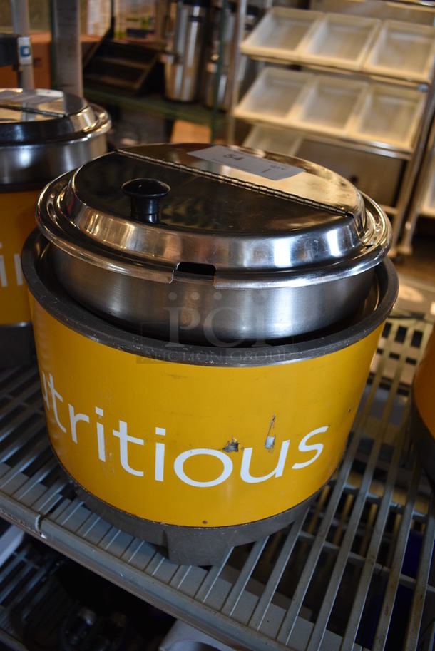 NICE! Vollrath Model HS-11 Stainless Steel Commercial Countertop Soup / Food Warmer w/ Drop In and Lid. 120 Volts, 1 Phase. 13x13x13. Tested and Working! - Image 3 of 6