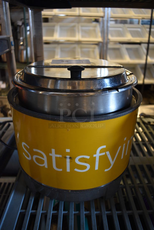 NICE! Vollrath Model HS-11 Stainless Steel Commercial Countertop Soup / Food Warmer w/ Drop In and Lid. 120 Volts, 1 Phase. 13x13x13. Tested and Working! - Image 1 of 5