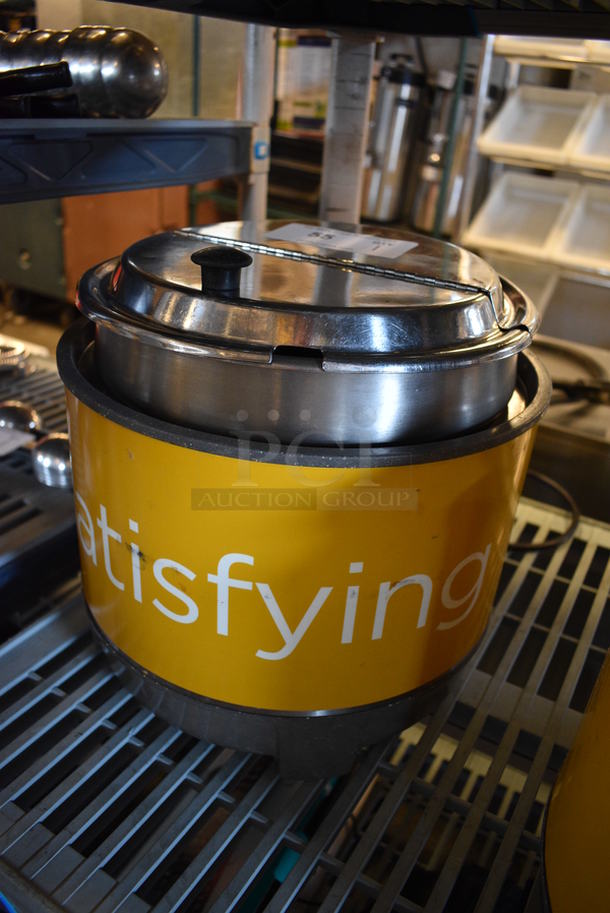 NICE! Vollrath Model HS-11 Stainless Steel Commercial Countertop Soup / Food Warmer w/ Drop In and Lid. 120 Volts, 1 Phase. 13x13x13. Tested and Working! - Image 2 of 5