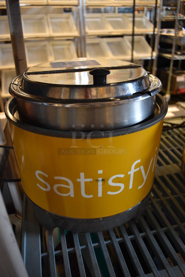 NICE! Vollrath Model HS-11 Stainless Steel Commercial Countertop Soup / Food Warmer w/ Drop In and Lid. 120 Volts, 1 Phase. 13x13x13. Tested and Working! - Image 3 of 5