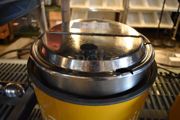 NICE! Vollrath Model HS-11 Stainless Steel Commercial Countertop Soup / Food Warmer w/ Drop In and Lid. 120 Volts, 1 Phase. 13x13x13. Tested and Working! - Image 4 of 5