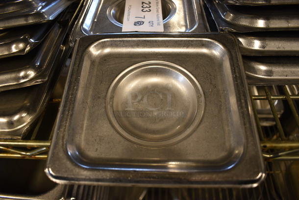 10 Stainless Steel 1/6 Size Drop In Bin Lids. 10 Times Your Bid! - Image 3 of 3