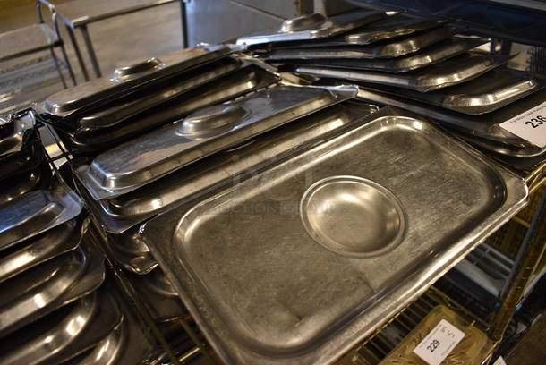 10 Stainless Steel 1/3 Size Drop In Bin Lids. 10 Times Your Bid! - Image 2 of 3