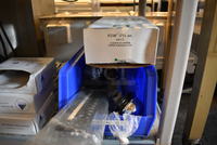ALL ONE MONEY! Lot of Various Items In Blue Container Including Paper Cups!