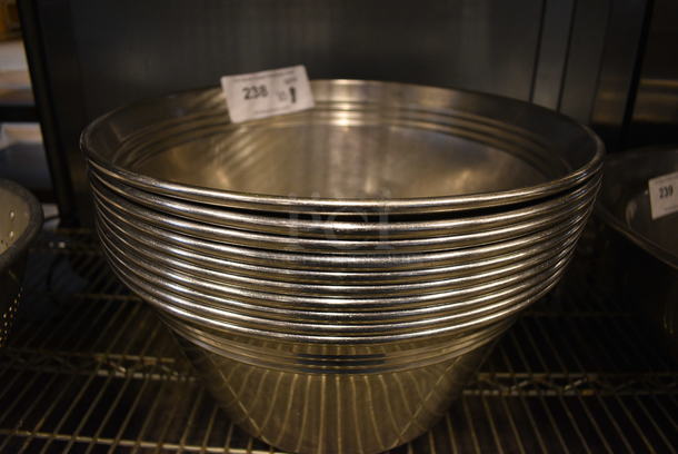10 Metal Bowls. 16x16x7. 10 Times Your Bid! - Image 1 of 3