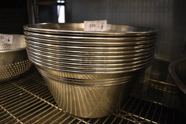10 Metal Bowls. 16x16x7. 10 Times Your Bid! - Image 2 of 3