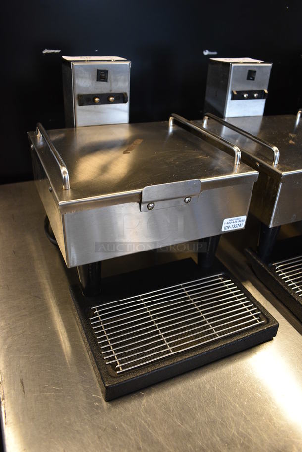 NICE! 2014 Bunn Model 1SH STAND Stainless Steel Commercial Countertop Coffee Server Stand w/ Drip Tray. 120 Volts, 1 Phase. 10x18x11.5. Tested and Working! - Image 3 of 4