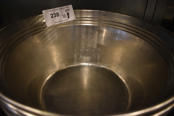 10 Metal Bowls. 16x16x7. 10 Times Your Bid! - Image 3 of 3