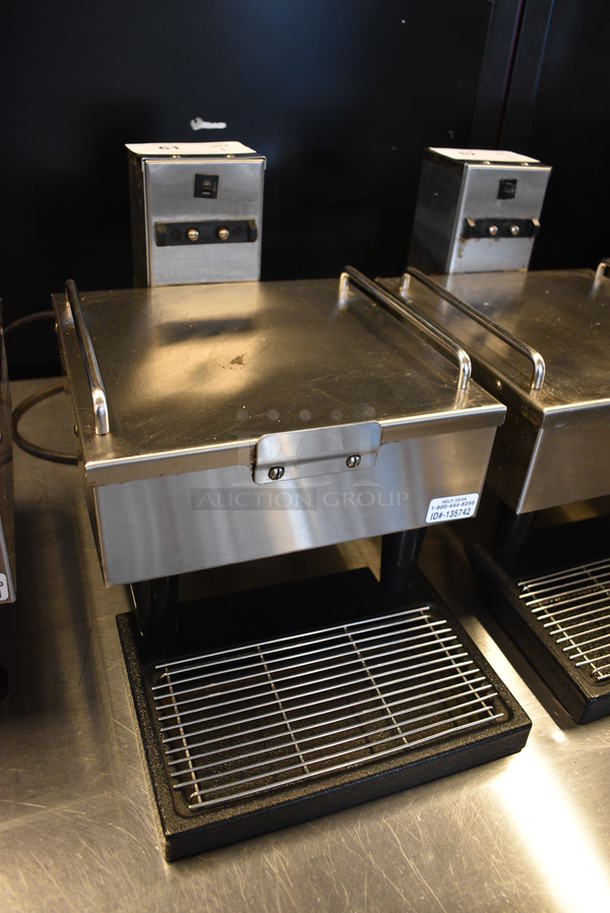 NICE! 2014 Bunn Model 1SH STAND Stainless Steel Commercial Countertop Coffee Server Stand w/ Drip Tray. 120 Volts, 1 Phase. 10x18x11.5. Tested and Working! - Image 3 of 4