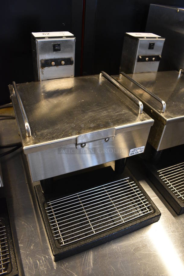 NICE! 2014 Bunn Model 1SH STAND Stainless Steel Commercial Countertop Coffee Server Stand w/ Drip Tray. 120 Volts, 1 Phase. 10x18x11.5. Tested and Working! - Image 2 of 4