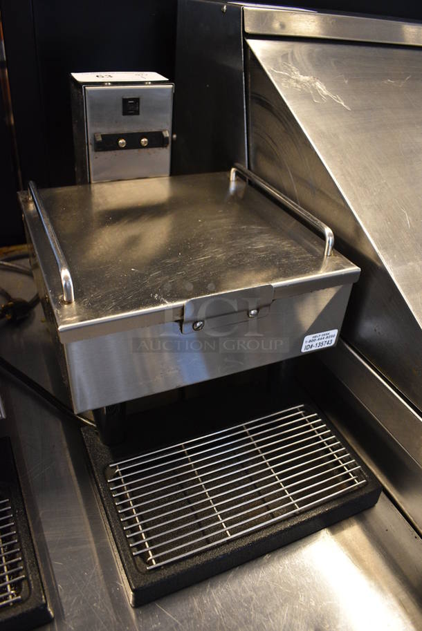 NICE! 2014 Bunn Model 1SH STAND Stainless Steel Commercial Countertop Coffee Server Stand w/ Drip Tray. 120 Volts, 1 Phase. 10x18x11.5. Tested and Working! - Image 2 of 4