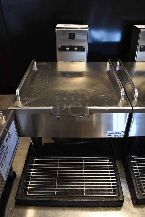 NICE! 2014 Bunn Model 1SH STAND Stainless Steel Commercial Countertop Coffee Server Stand w/ Drip Tray. 120 Volts, 1 Phase. 10x18x11.5. Tested and Working! - Image 1 of 4