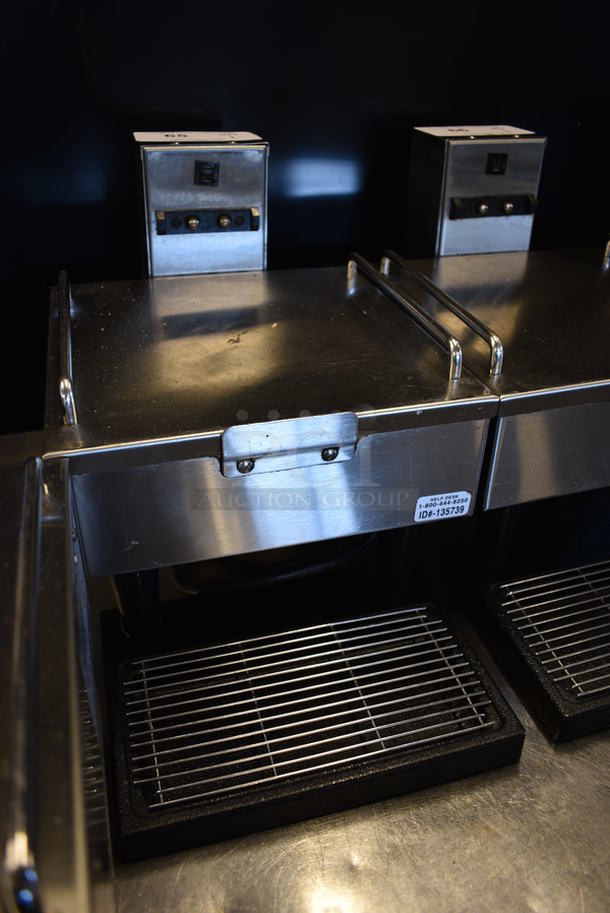 NICE! 2014 Bunn Model 1SH STAND Stainless Steel Commercial Countertop Coffee Server Stand w/ Drip Tray. 120 Volts, 1 Phase. 10x18x11.5. Tested and Working! - Image 2 of 4