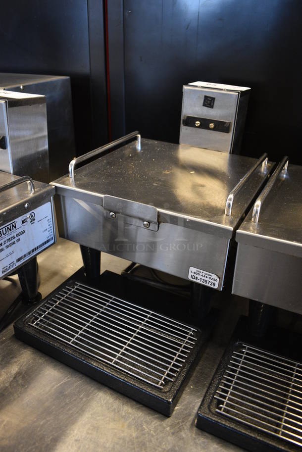 NICE! 2014 Bunn Model 1SH STAND Stainless Steel Commercial Countertop Coffee Server Stand w/ Drip Tray. 120 Volts, 1 Phase. 10x18x11.5. Tested and Working! - Image 3 of 4