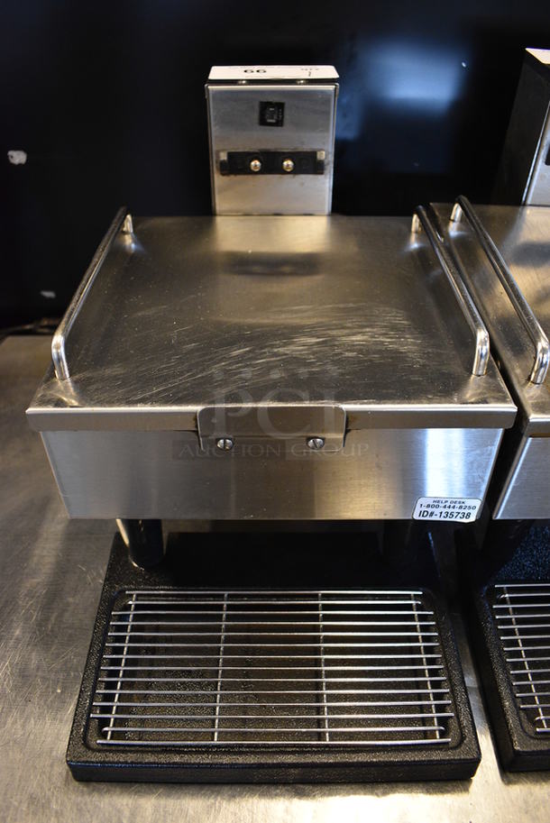 NICE! 2014 Bunn Model 1SH STAND Stainless Steel Commercial Countertop Coffee Server Stand w/ Drip Tray. 120 Volts, 1 Phase. 10x18x11.5. Tested and Working! - Image 1 of 4