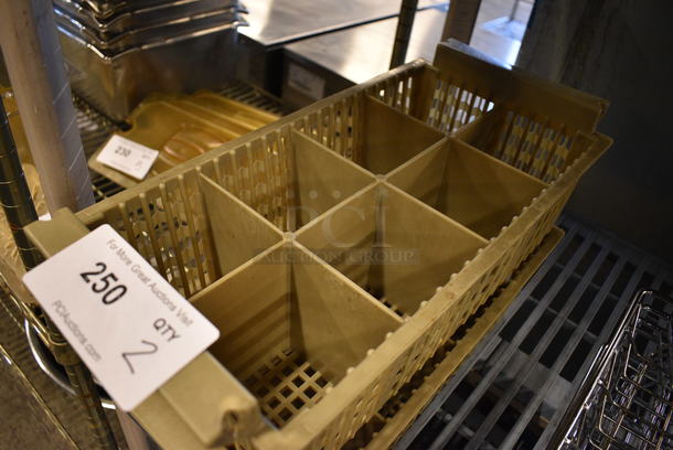 2 Tan Poly Silverware Caddy. 17x8x6. 2 Times Your Bid! - Image 3 of 3