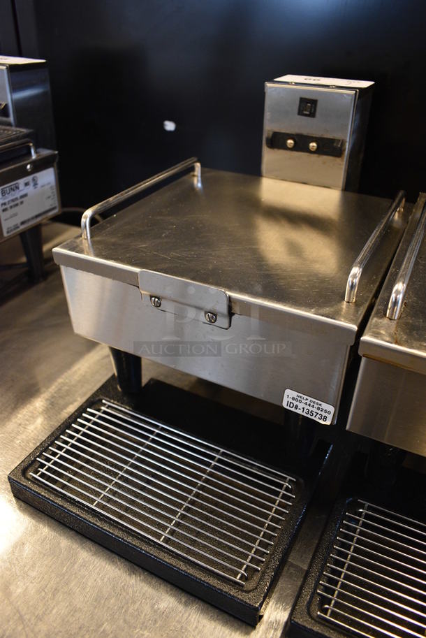 NICE! 2014 Bunn Model 1SH STAND Stainless Steel Commercial Countertop Coffee Server Stand w/ Drip Tray. 120 Volts, 1 Phase. 10x18x11.5. Tested and Working! - Image 3 of 4