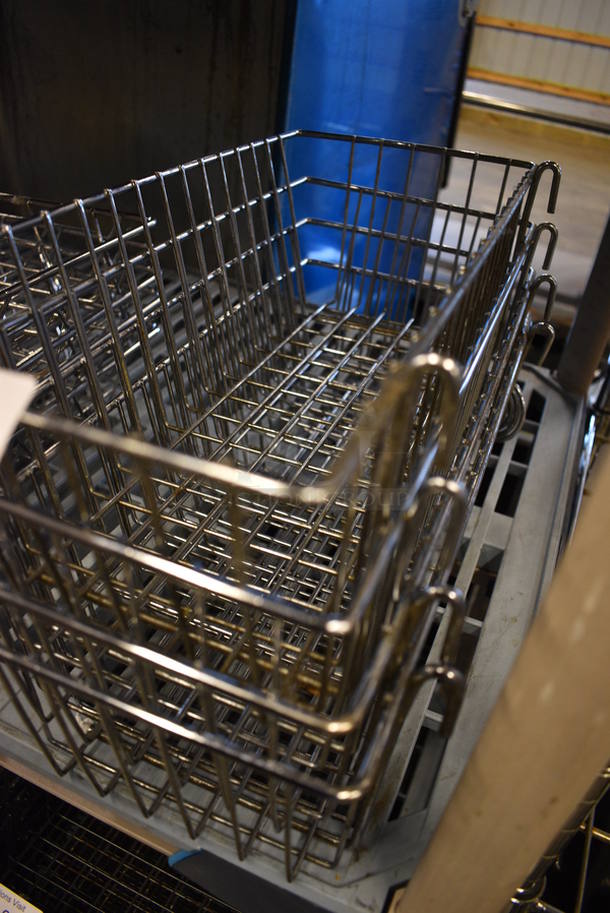 4 Chrome Finish Metal Baskets. 17.5x8x5.5. 4 Times Your Bid! - Image 3 of 3