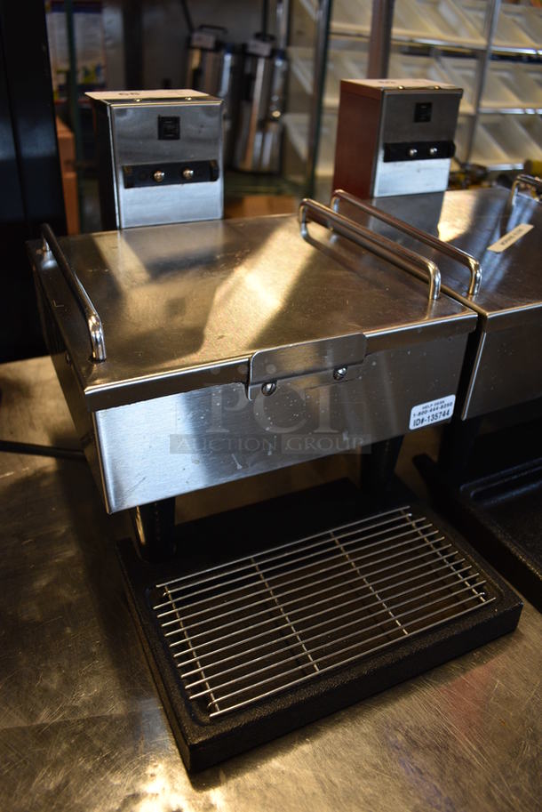 NICE! 2014 Bunn Model 1SH STAND Stainless Steel Commercial Countertop Coffee Server Stand w/ Drip Tray. 120 Volts, 1 Phase. 10x18x11.5. Tested and Working! - Image 2 of 4