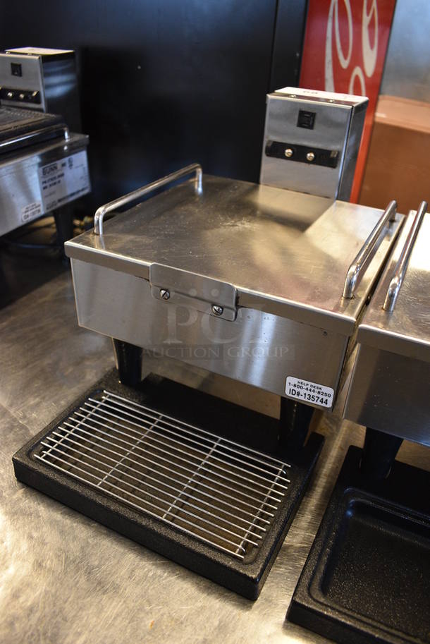 NICE! 2014 Bunn Model 1SH STAND Stainless Steel Commercial Countertop Coffee Server Stand w/ Drip Tray. 120 Volts, 1 Phase. 10x18x11.5. Tested and Working! - Image 3 of 4