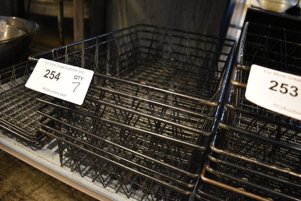 7 Chrome Finish Metal Baskets. 12x18x4. 7 Times Your Bid! - Image 2 of 3