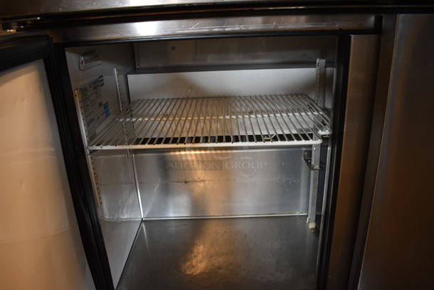 GREAT! 2012 True Model TUC-48-LP ENERGY STAR Stainless Steel Commercial 2 Door Work Top Cooler on Commercial Casters. 115 Volts, 1 Phase. 48.5x30x32. Tested and Working! - Image 5 of 6