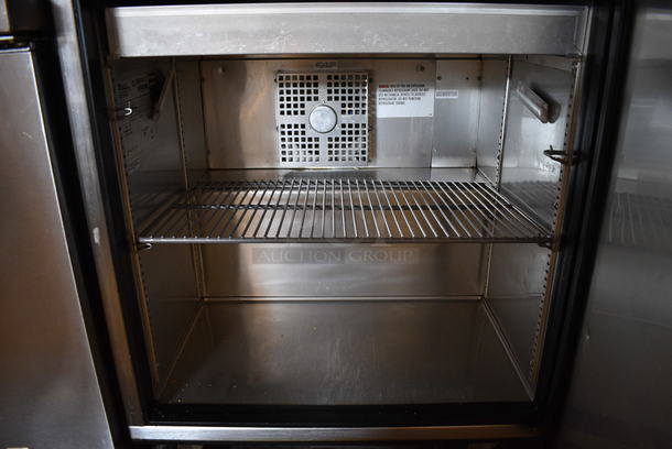 SWEET! 2016 True Model TSSU-27-12M-C-HC Stainless Steel Commercial Sandwich Salad Bain Marie Mega Top w/ Cutting Board on Commercial Casters. 115 Volts, 1 Phase. 27.5x34x45. Tested and Working! - Image 5 of 6