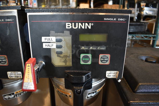 NICE! 2014 Bunn Model SINGLE SH DBC Stainless Steel Commercial Countertop Coffee Machine w/ Hot Water Dispenser, Bunn Coffee Server and Metal Brew Basket. 120/240 Volts, 1 Phase. 9.5x22x36. Unit Was Working When Removed - Image 4 of 5