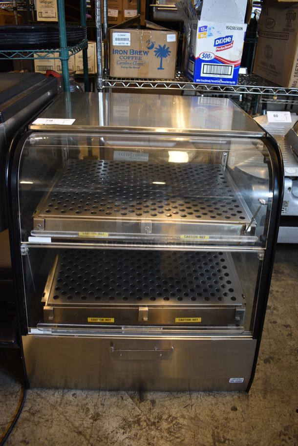 NICE! Stainless Steel Commercial Countertop Warming Merchandiser. 24x29x25.5. Tested and Working!