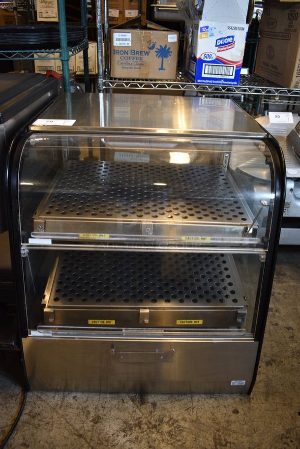 NICE! Stainless Steel Commercial Countertop Warming Merchandiser. 24x29x25.5. Tested and Working! - Image 1 of 5