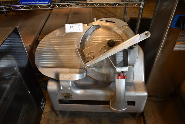 AMAZING! Berkel Model 919 Stainless Steel Commercial Countertop Meat Slicer w/ Blade Sharpener. 115 Volts, 1 Phase. 26x19x27. Tested and Working!