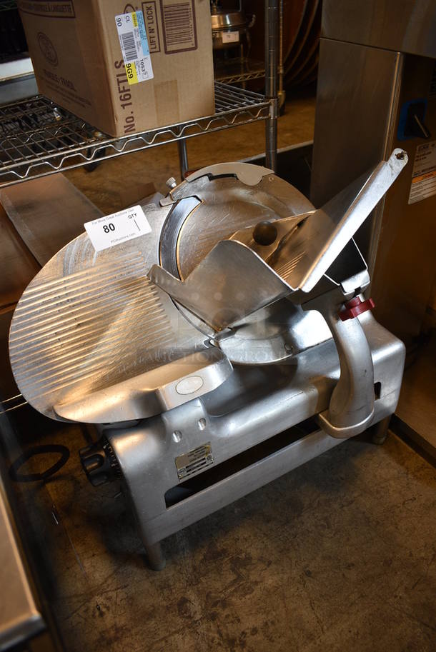 AMAZING! Berkel Model 919 Stainless Steel Commercial Countertop Meat Slicer w/ Blade Sharpener. 115 Volts, 1 Phase. 26x19x27. Tested and Working! - Image 3 of 8