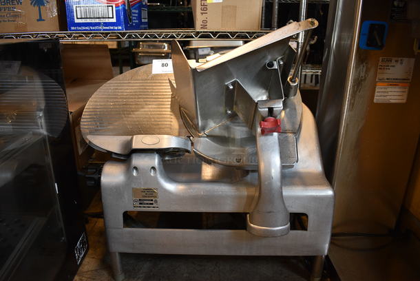 AMAZING! Berkel Model 919 Stainless Steel Commercial Countertop Meat Slicer w/ Blade Sharpener. 115 Volts, 1 Phase. 26x19x27. Tested and Working! - Image 6 of 8