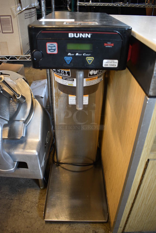 NICE! 2012 Bunn Model ITB Stainless Steel Commercial Countertop Iced Tea Machine w/ Poly Brew Basket. 120 Volts, 1 Phase. 12x22.5x34.5. Unit Was Working When Removed