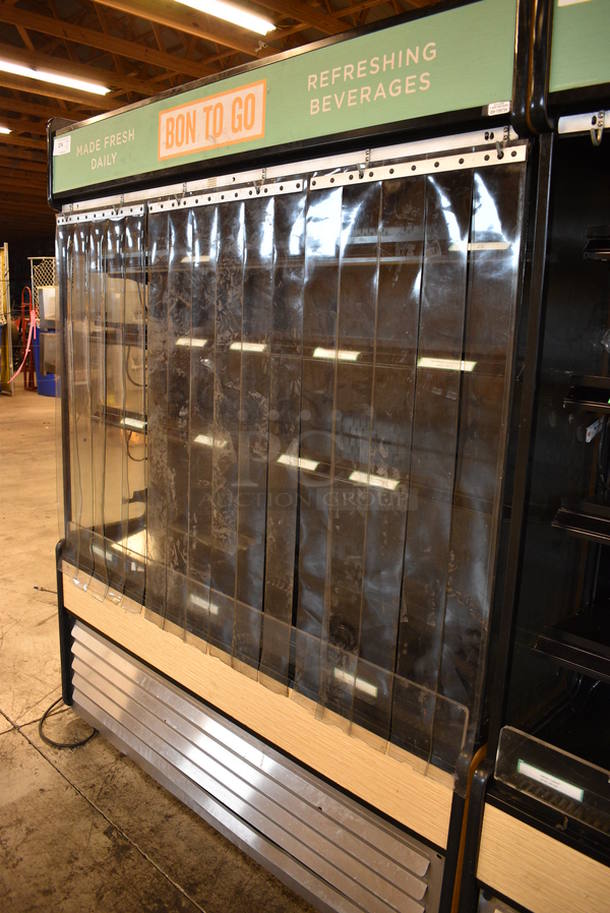 GREAT! Structural Oasis Model B62EW Stainless Steel Commercial Open Grab N Go Merchandiser w/ Metal Shelves and Poly Cooler Strips on Commercial Casters. 115/230 Volts, 1 Phase. 66x25x83. Unit Was Working When Removed - Image 6 of 6