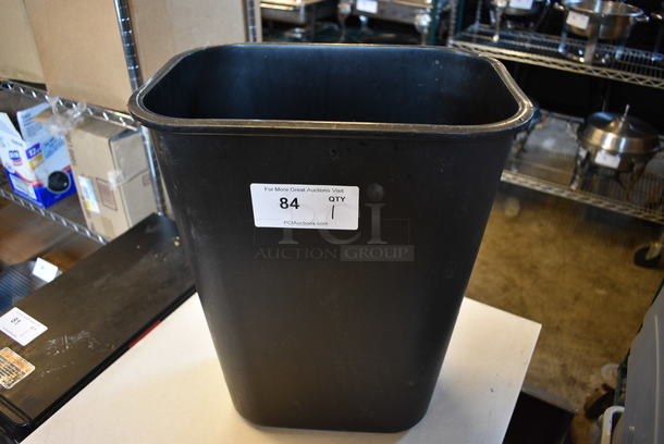 Black Poly Trash Can. 11x15x20 - Image 1 of 1