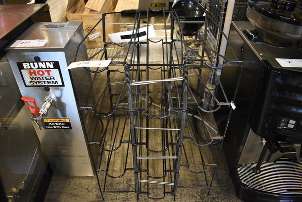 3 Black Metal Racks. 6x19x24. 3 Times Your Bid!