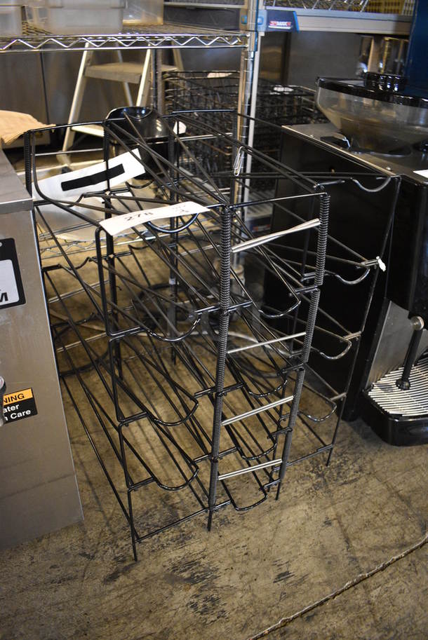 3 Black Metal Racks. 6x19x24. 3 Times Your Bid! - Image 3 of 3