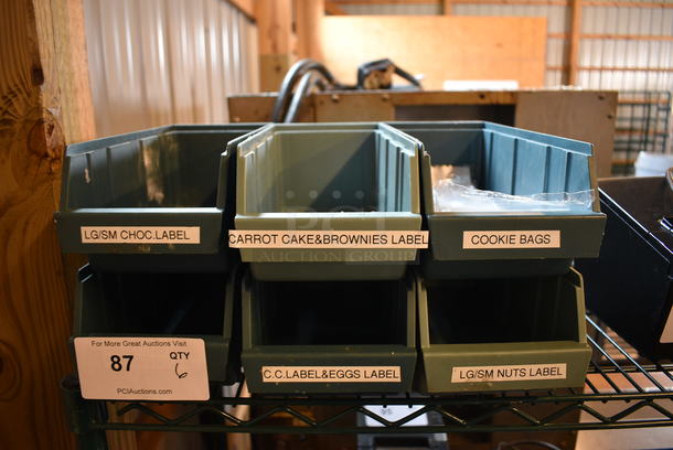6 Poly Countertop Bins. 5x12x4. 6 Times Your Bid! - Image 2 of 3
